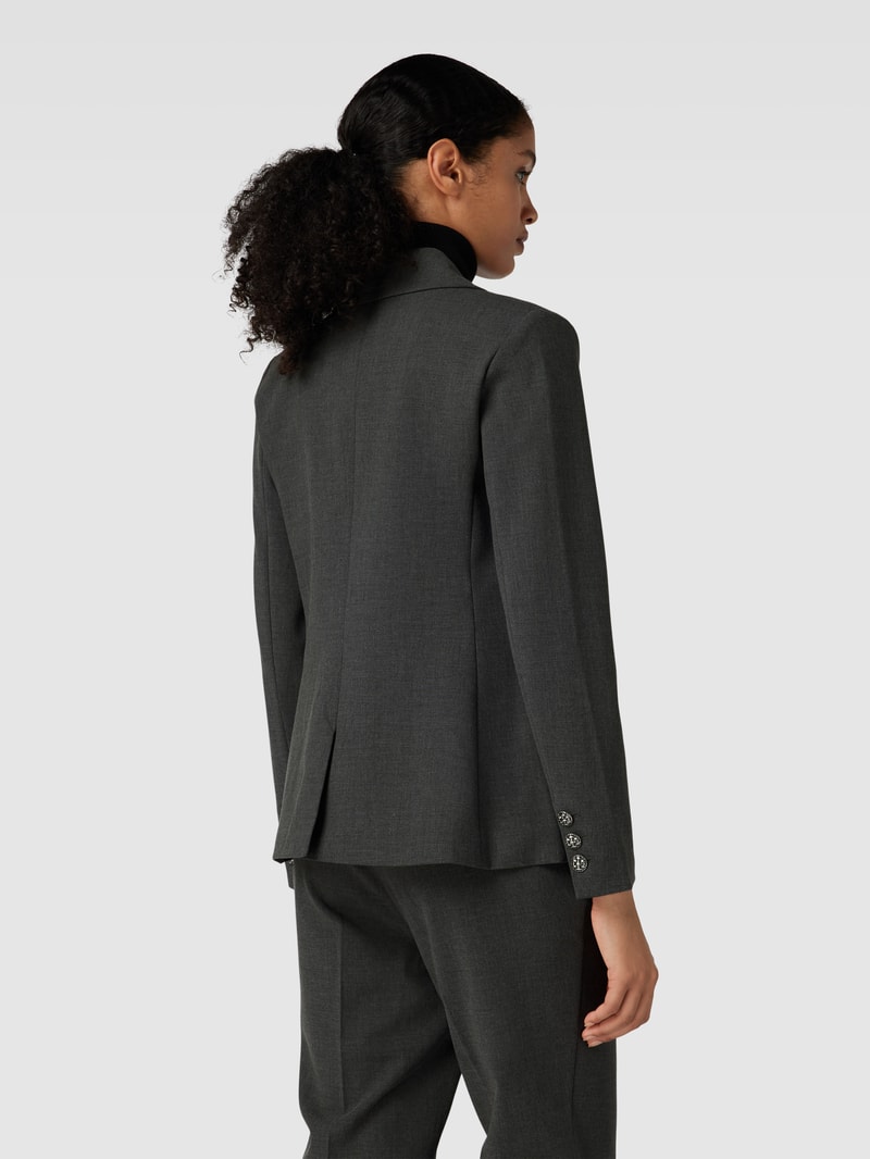 Blazer mit Reverskragen und Knopfverschluss in anthrazit