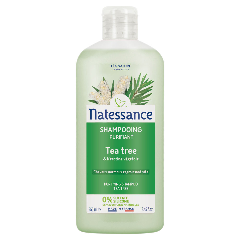 natessance Shampooing purifiant - Tea Tree & Kératine végétale Shampooing