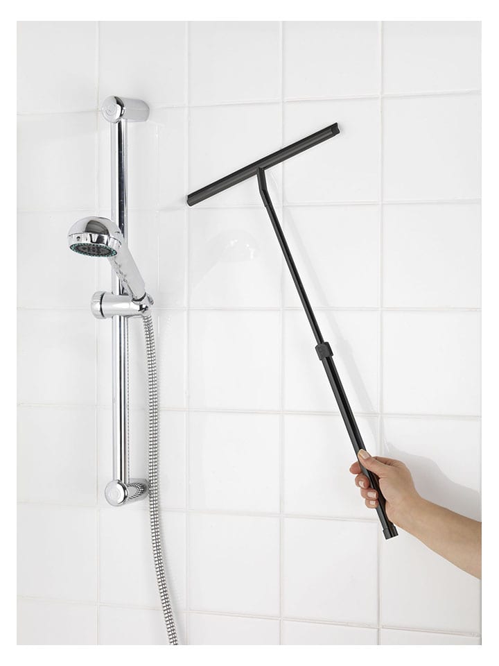 Wenko Teleskop-Badezimmerwischer in Schwarz - (B)26 x (H)59 cm günstig kaufen onesize