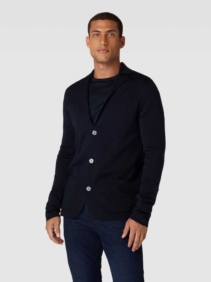 Cardigan mit Knopfleiste in marineblau