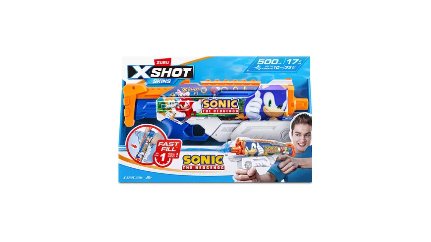 XSHOT Water - Fast Fill Skins Sonic Hyperload Wasserblaster