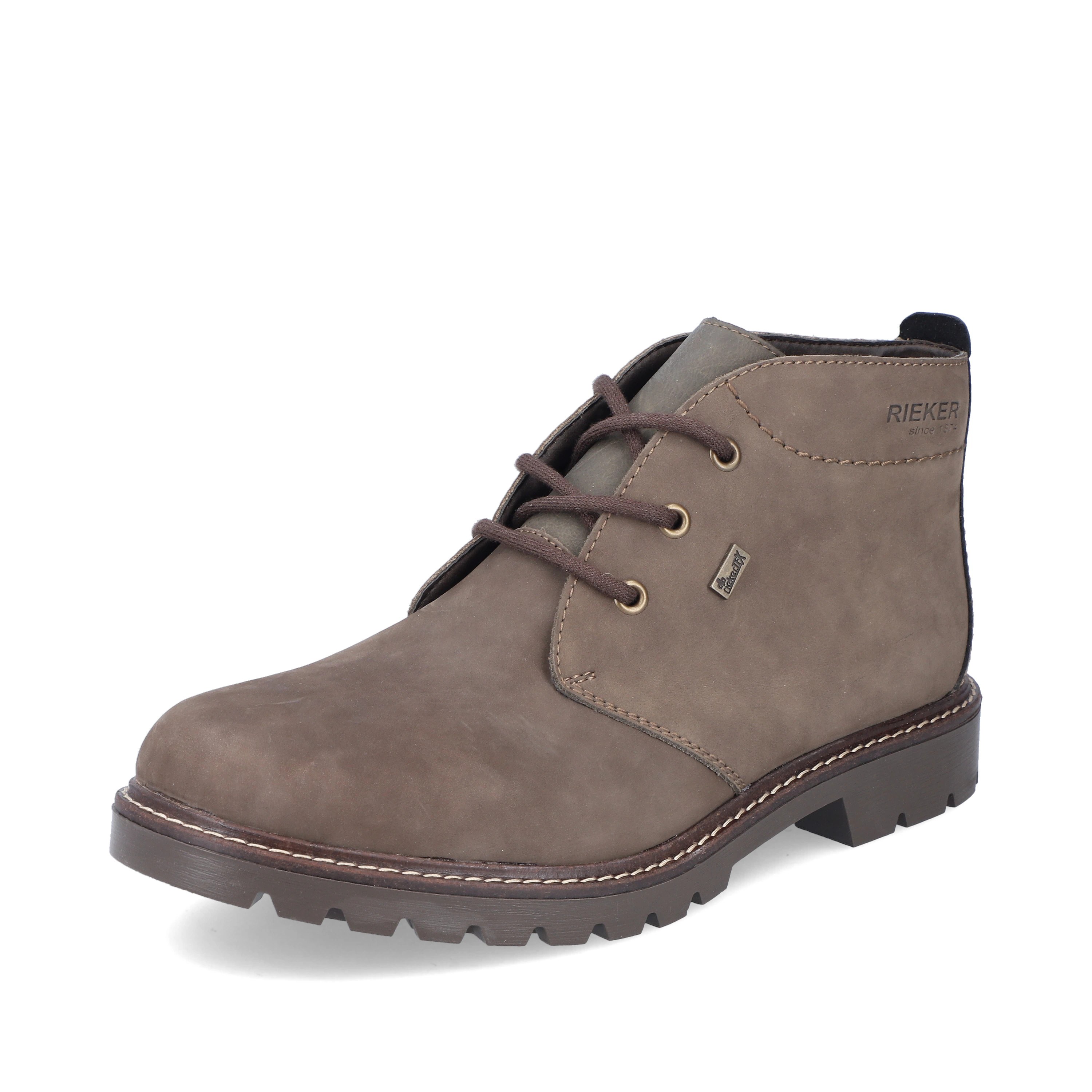 Rieker Herren Schnürstiefel graubraun