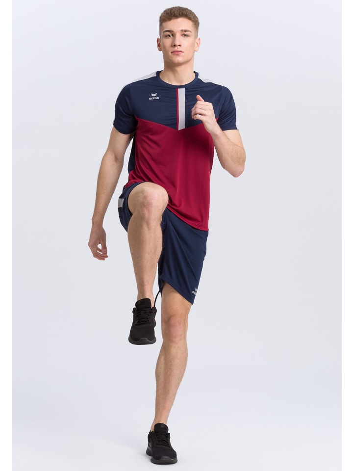 erima Squad T-Shirt in new navy/bordeaux/silver grey günstig kaufen