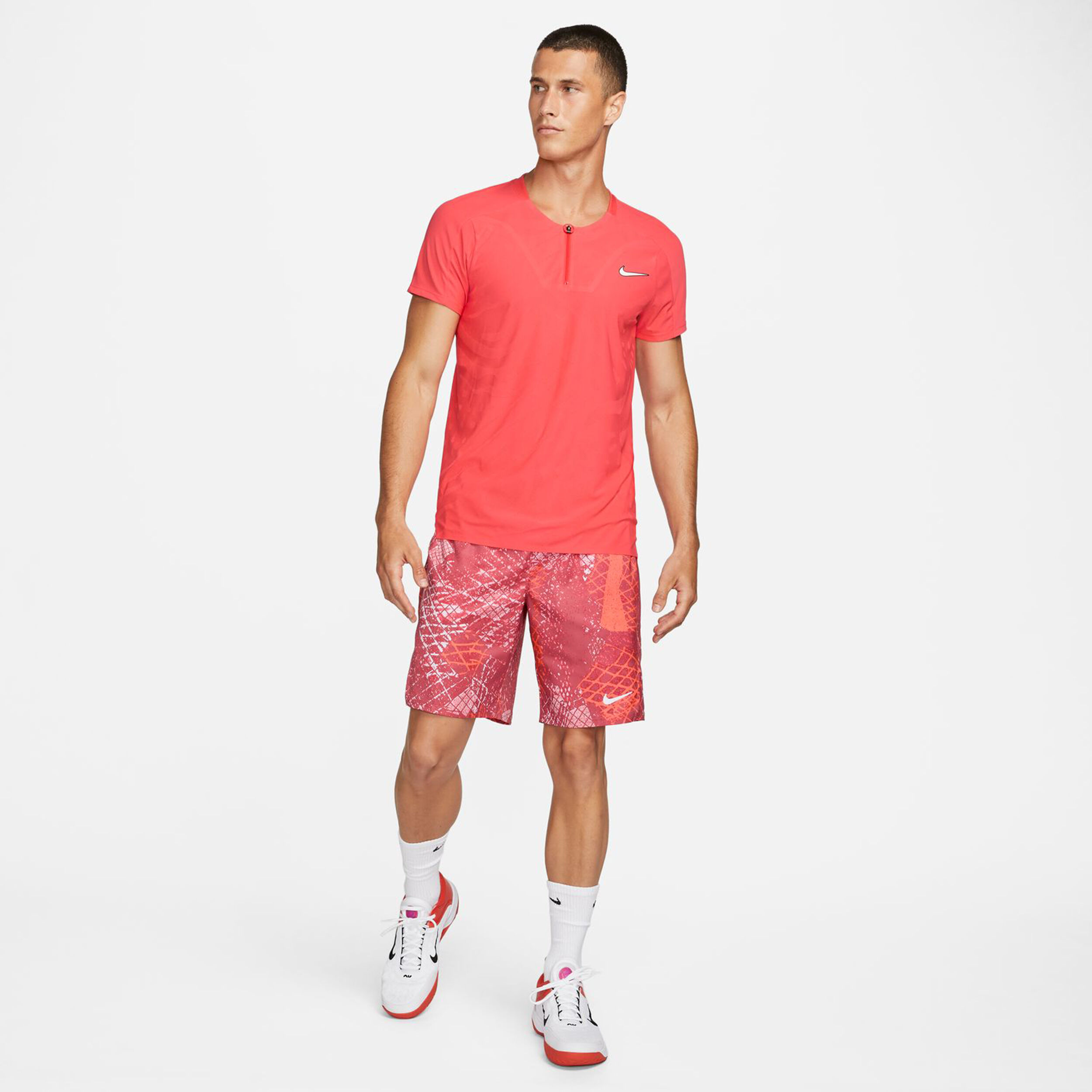 Dri-Fit Court Slim Polo Herren - Koralle
