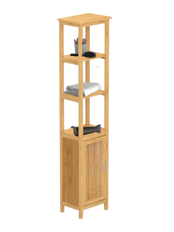 eisl since 1980 Bambus Badregal in Hellnatur - (H) 190 cm  günstig kaufen onesize
