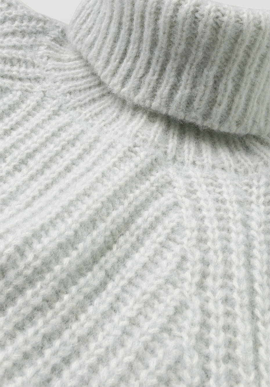 Rollkragenpullover aus Alpaka mit Bio-Baumwolle