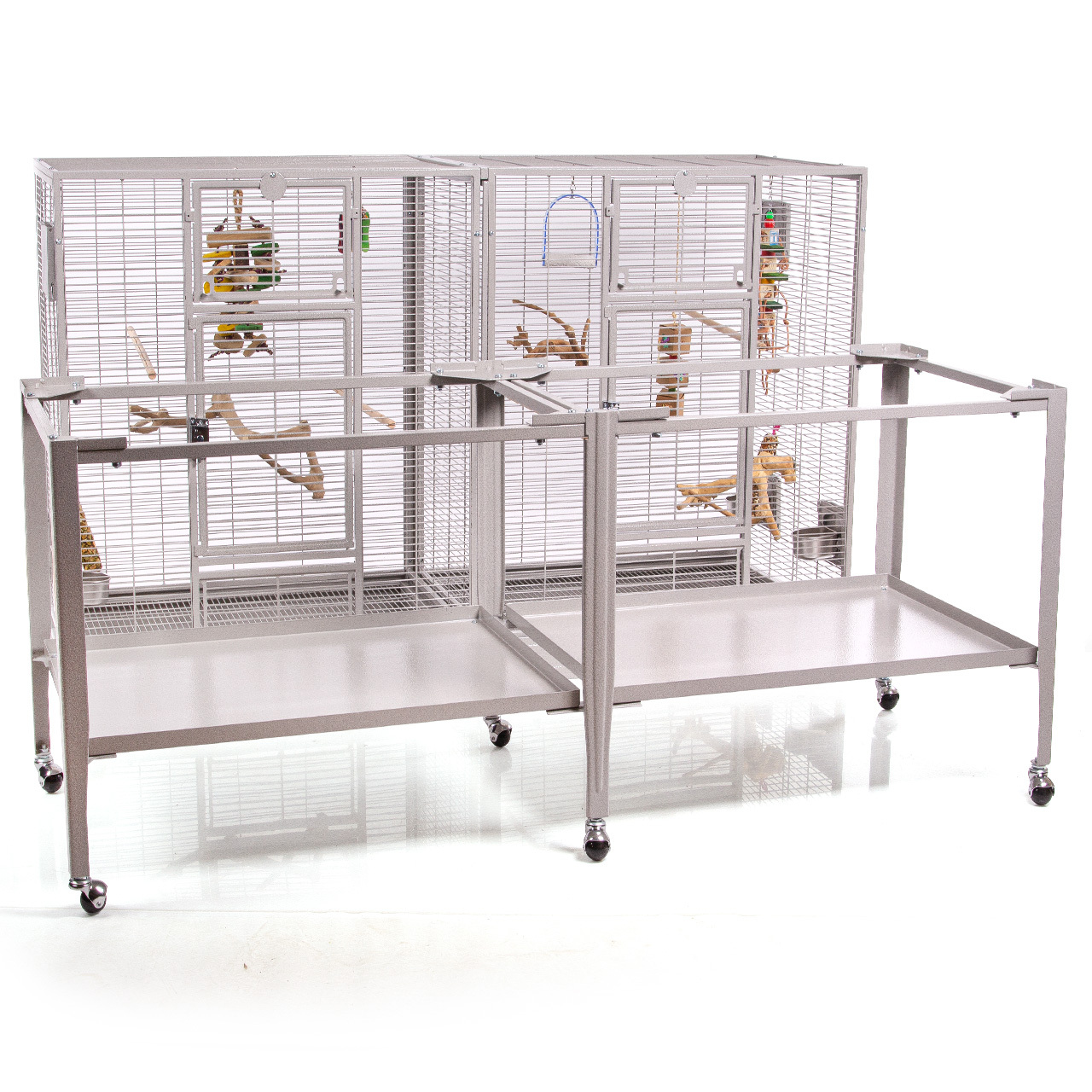 Montana Cages Käfige & Volieren Montana Cages Vogelkäfig New Madeira Double hellgrau