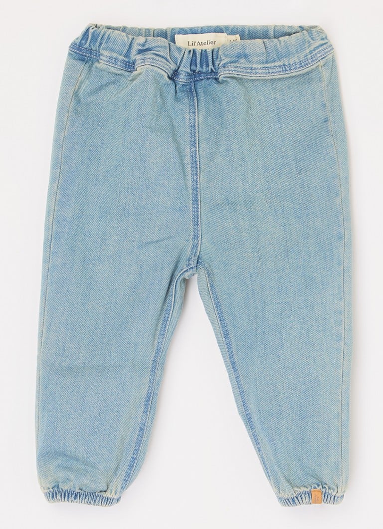 Pantaloni slim fit din bumbac organic Lil'Atelier pentru bebeluși