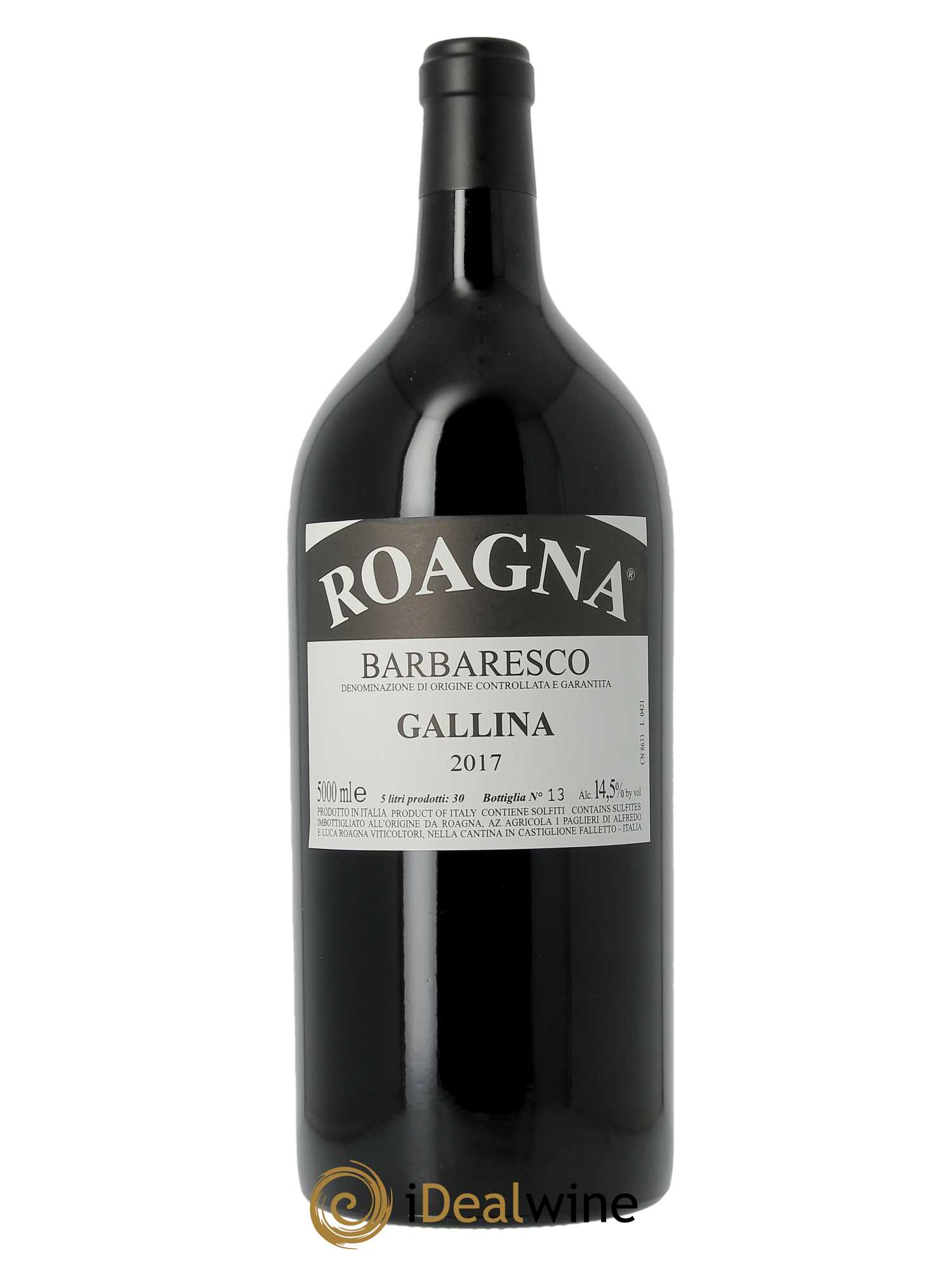 Barbaresco DOCG Gallina Roagna  2017 - Lot de 1 Jeroboam