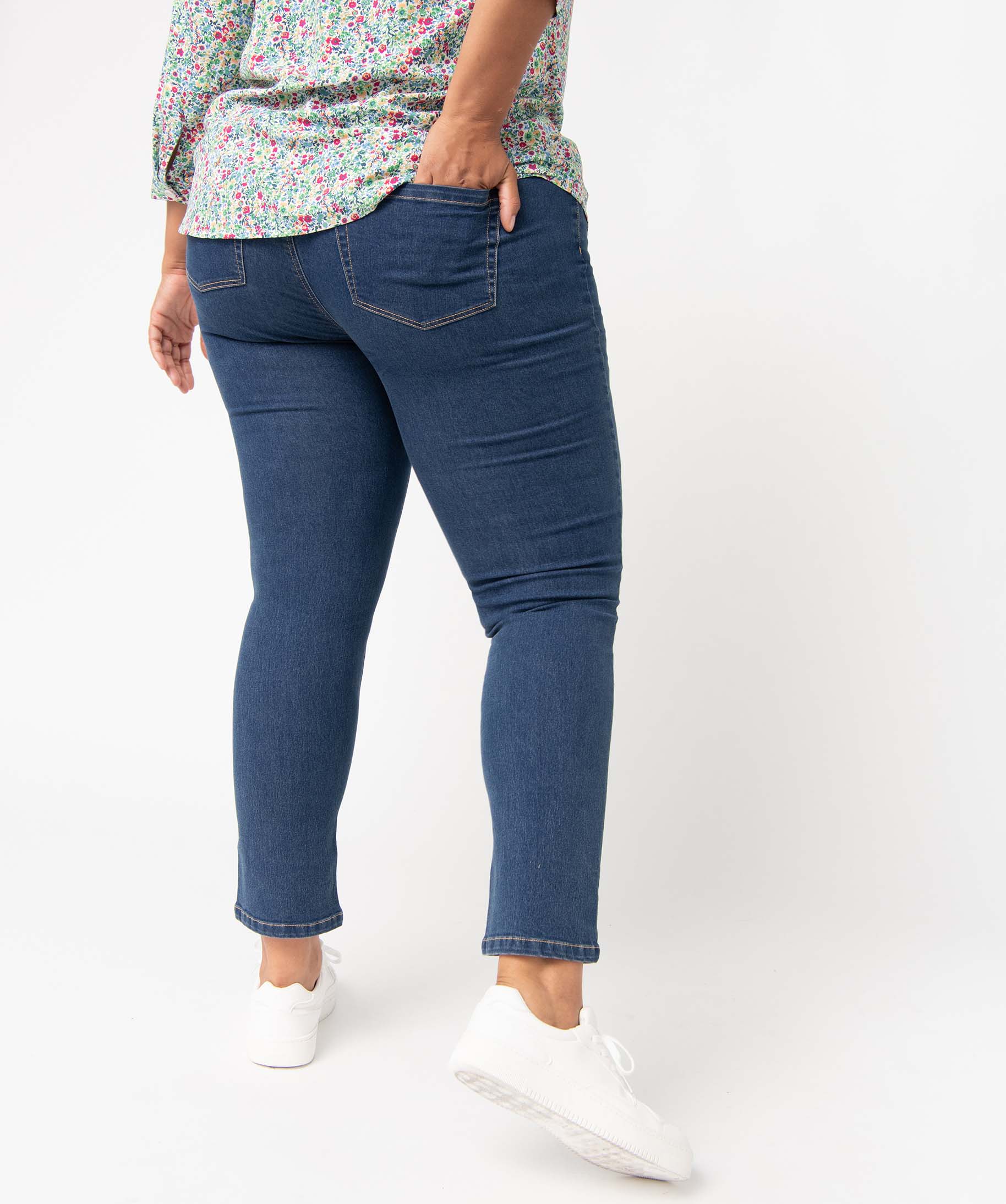 Jean femme grande taille coupe regular brut | GEMO