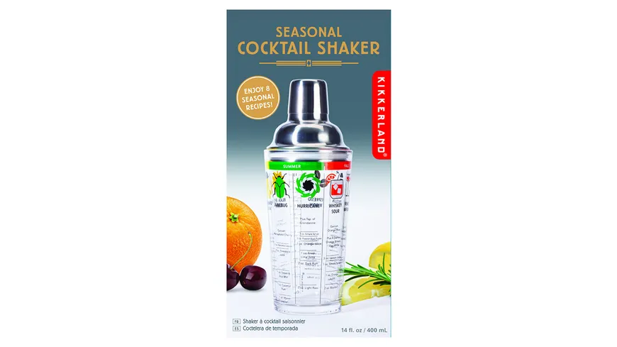 Kikkerland Four Seasons Cocktail Shaker