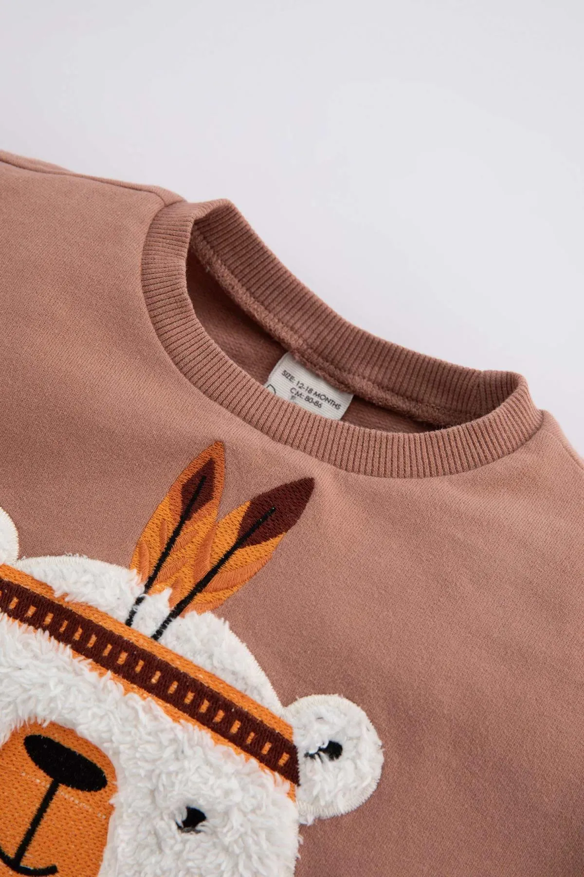 DeFacto  Gemustertes Sweatshirt-Jogginghose-Set für Babys, 2-teilig