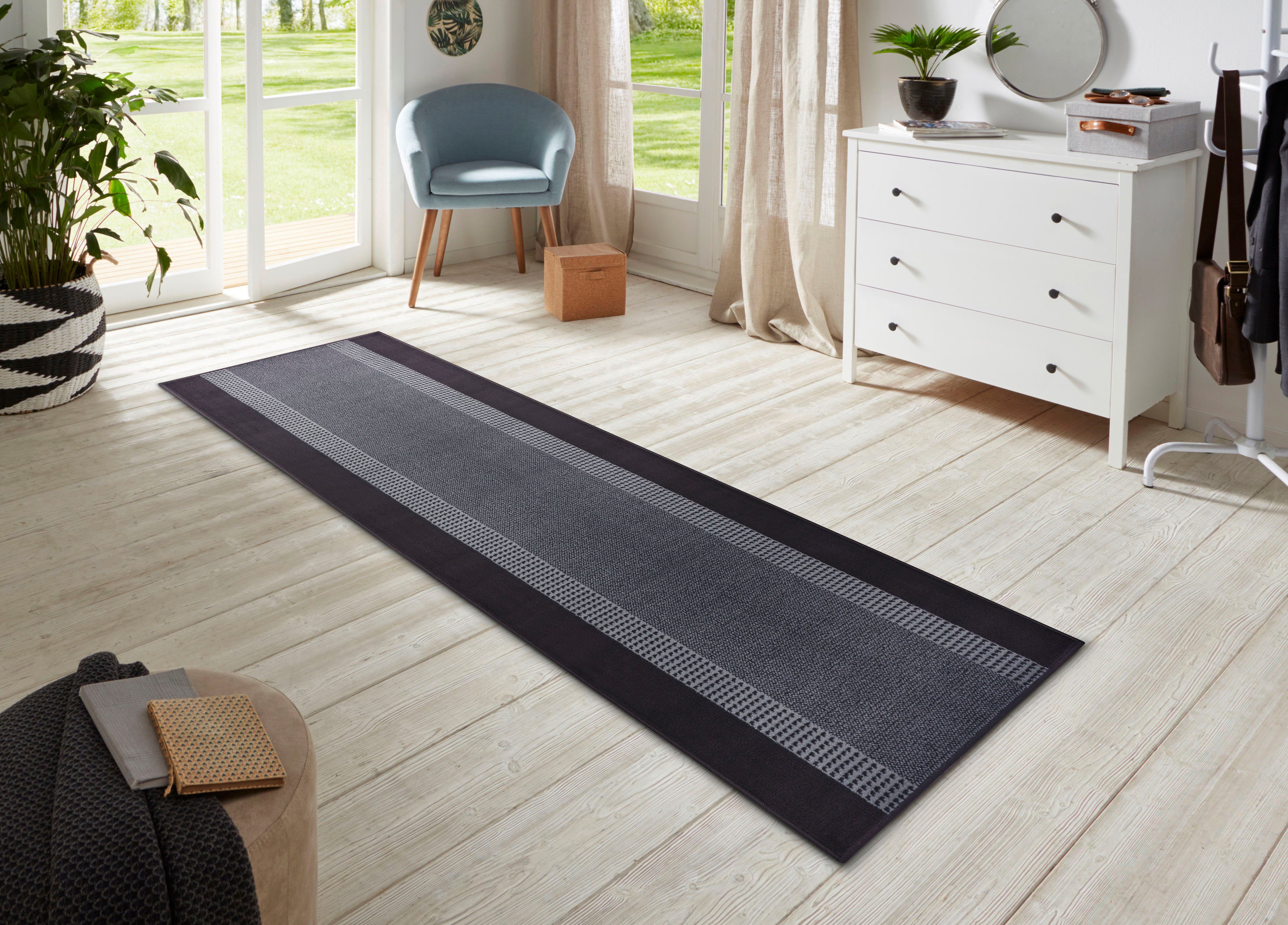 Läufer Band, HANSE Home, rechteckig, Höhe: 9 mm, Kurzflor, Weich, Wohnzimmer, Schlafzimmer, Esszimmer Küche, Flur