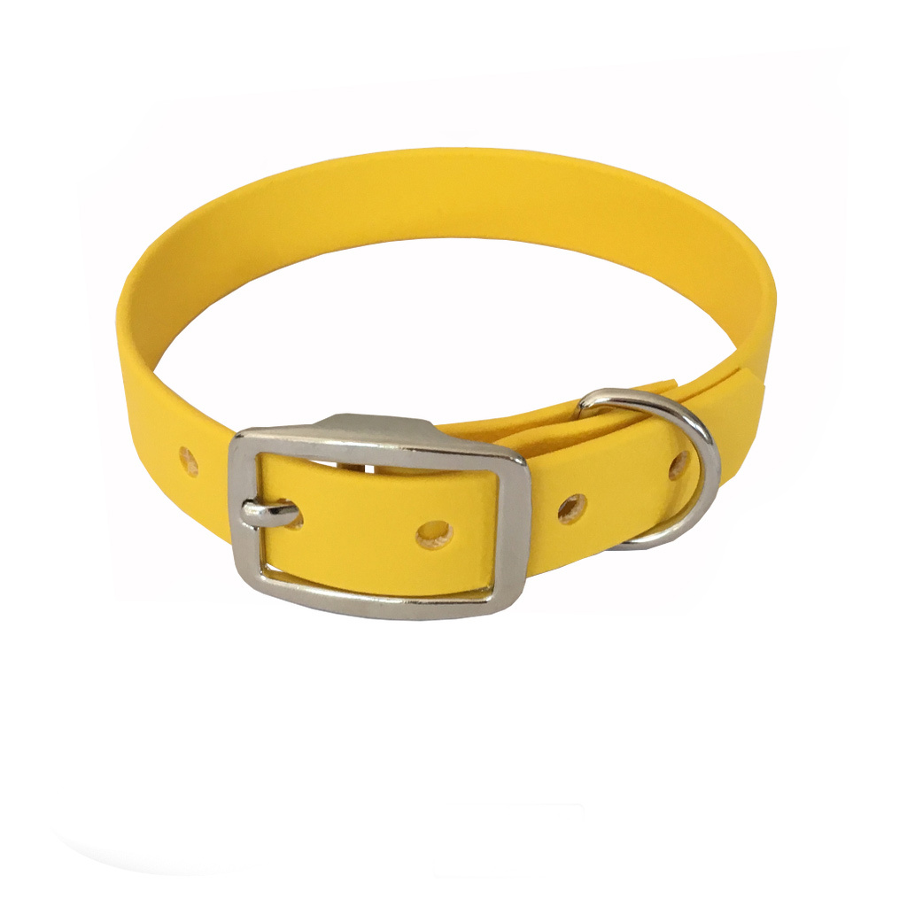 bio-leine Hundehalsbänder bio-leine 21-30cm HU Biothane Halsband gelb 40 cm, 50 cm