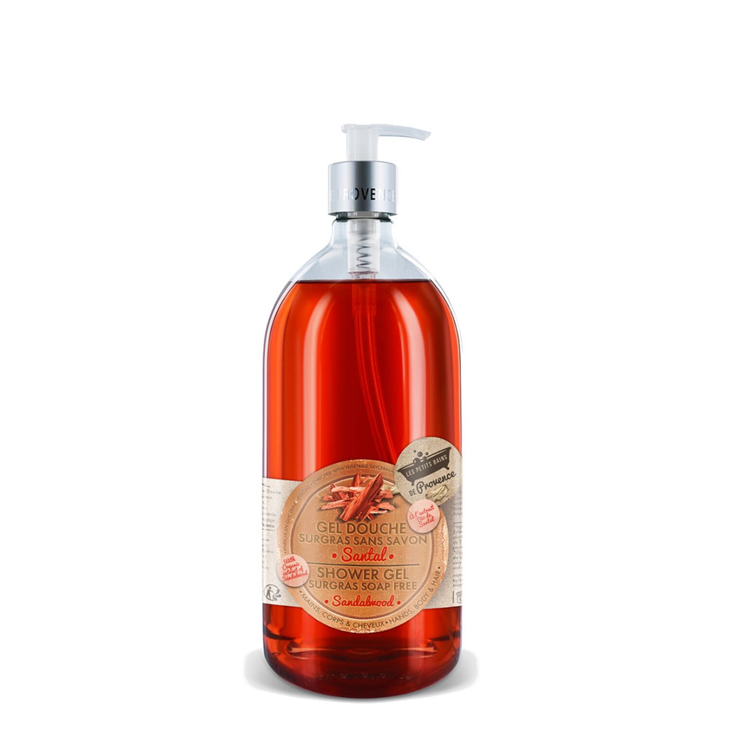 Les Petits Bains de Provence Gel Douche Surgras Sans Savon Parfum Santal