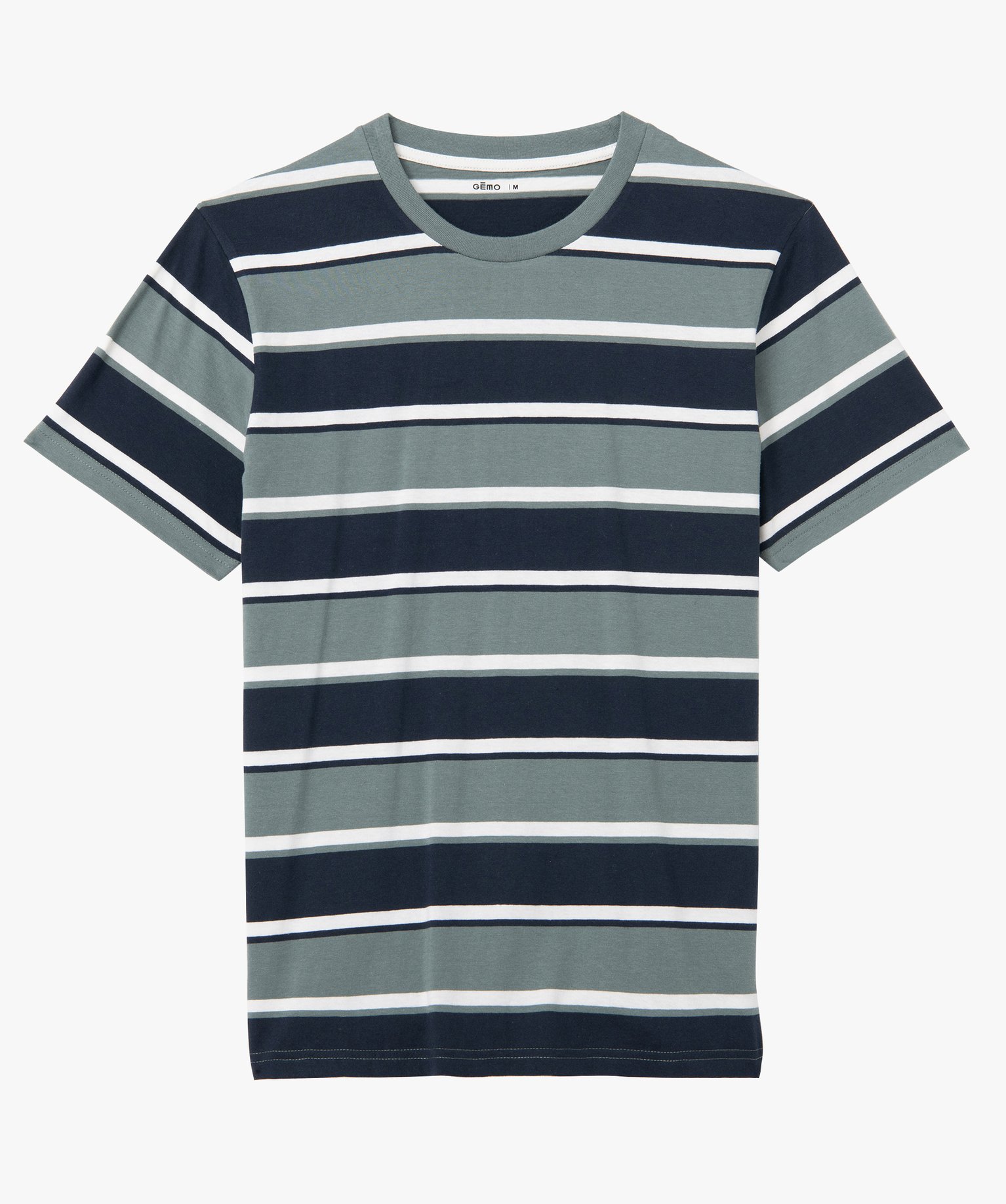 Tee-shirt homme rayé à manches courtes raye | GEMO