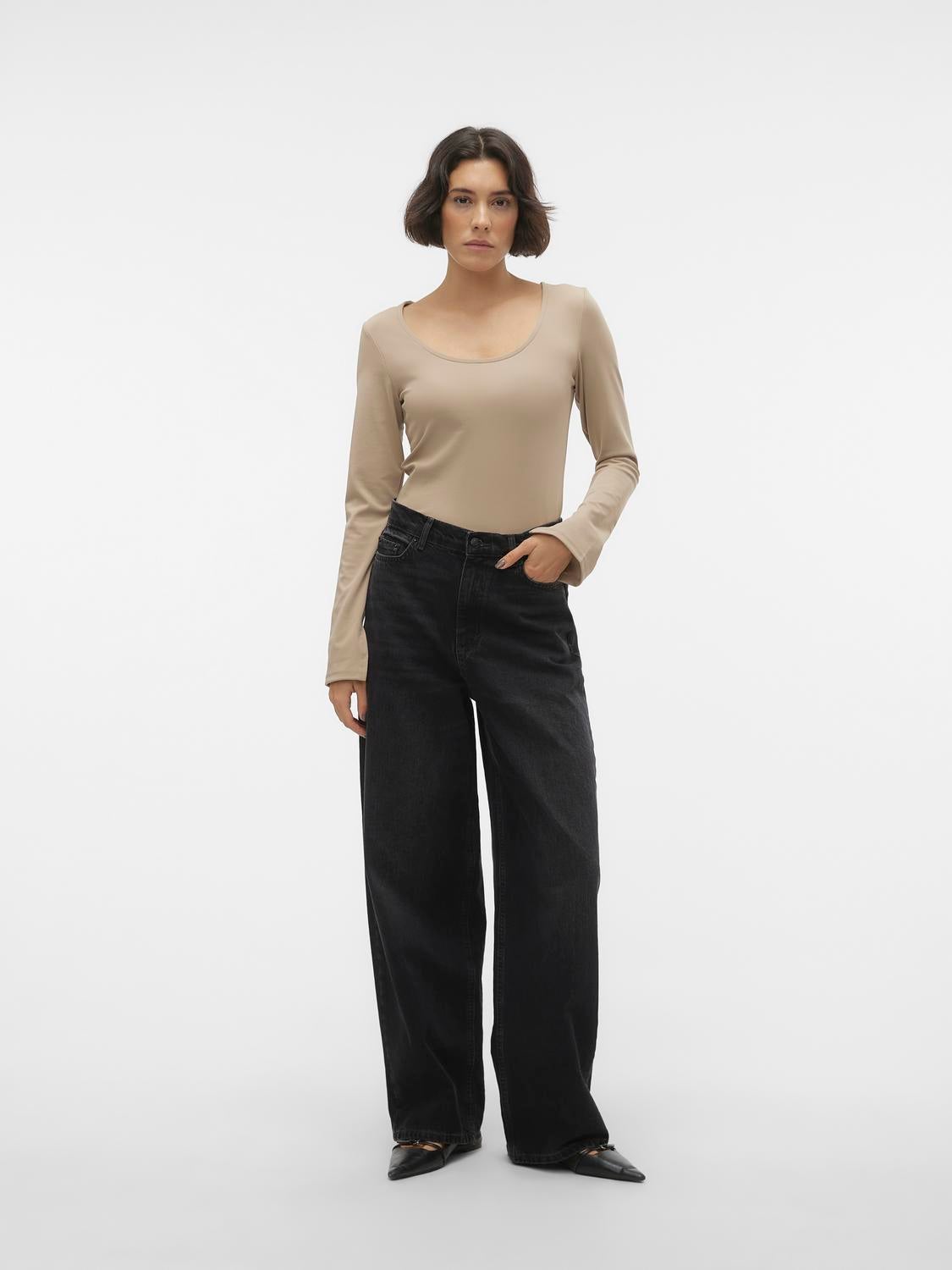 VMTAYLOR Mid Rise Baggy Fit Jeans
