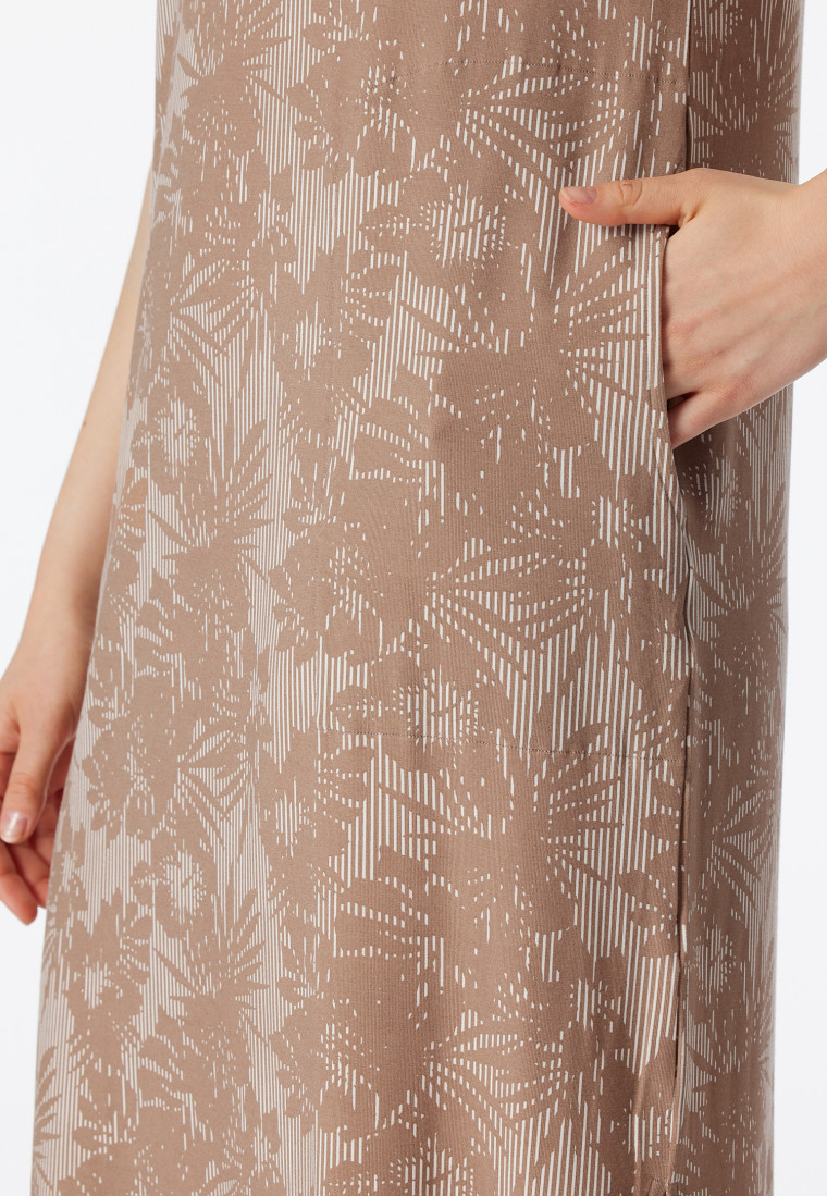 Sleepshirt kurzarm V-Ausschnitt clay - selected! premium inspiration