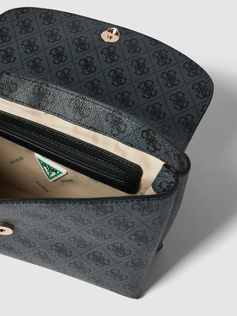 Handtasche mit Allover-Muster Modell 'CRAIG' in graphit