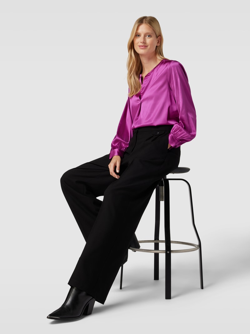 Bluse in Satin-Optik Modell 'ENFA' in fuchsia