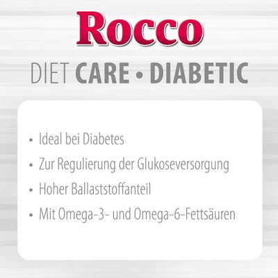 Rocco Diet Care Diabetic Huhn & Rind mit Reis 800g
