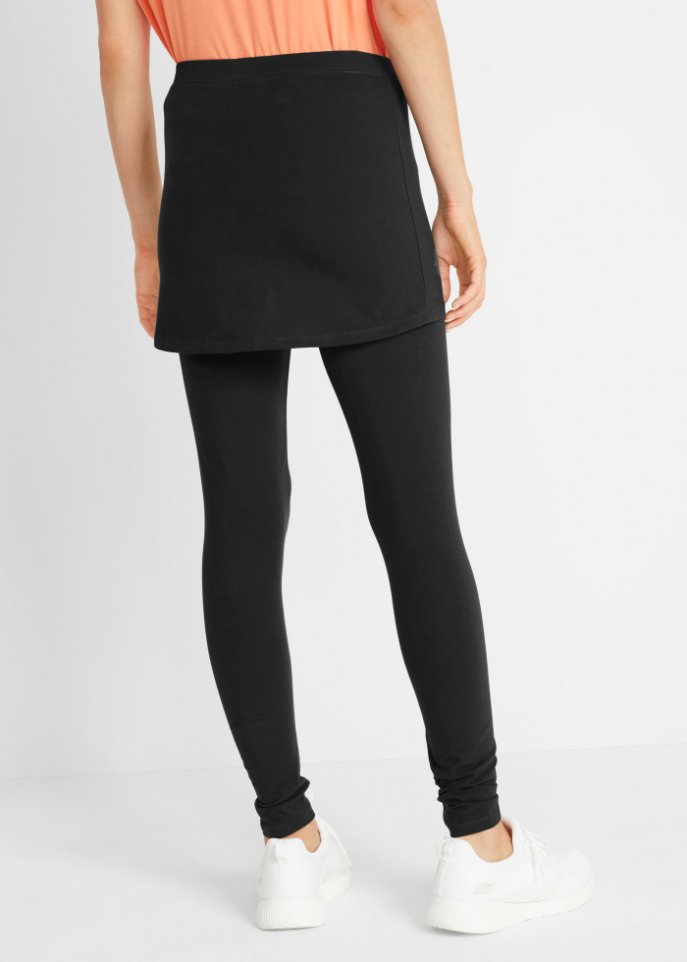 Sport-Leggings mit Rock, knöchelfrei