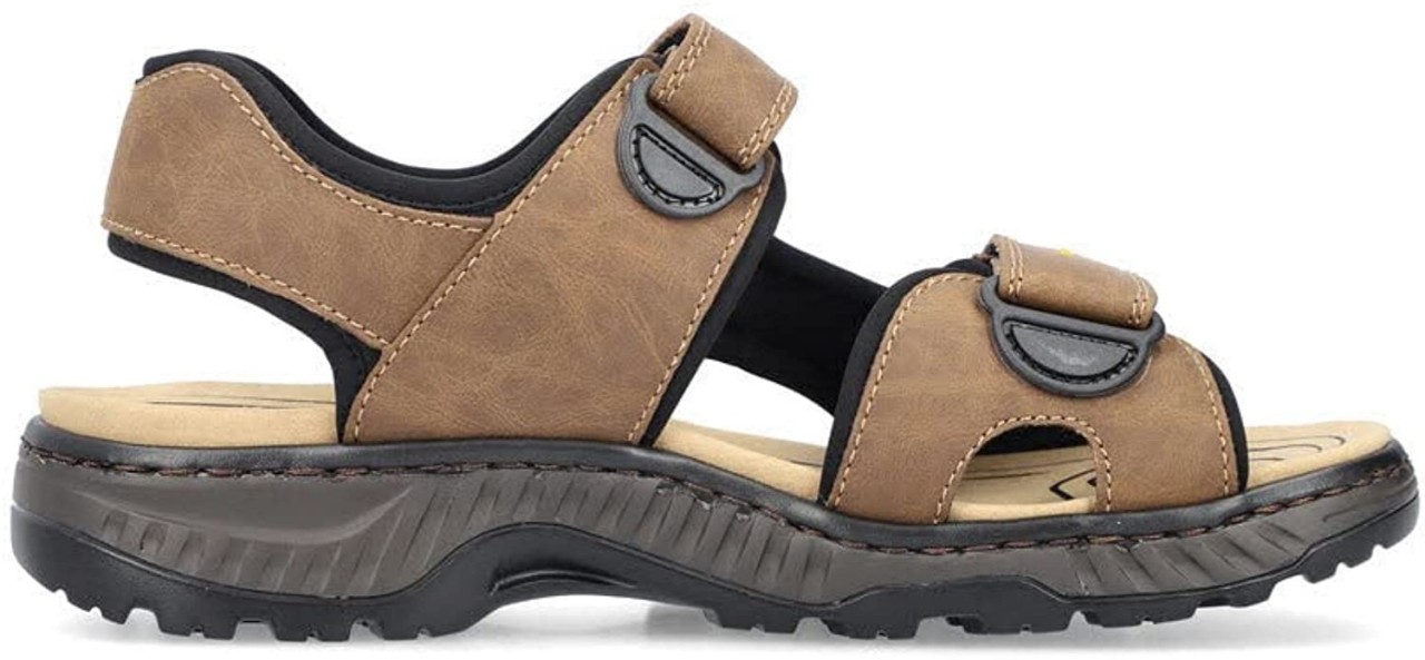 RIEKER Sportliche Sandalen braun FSK Herren Sandalen