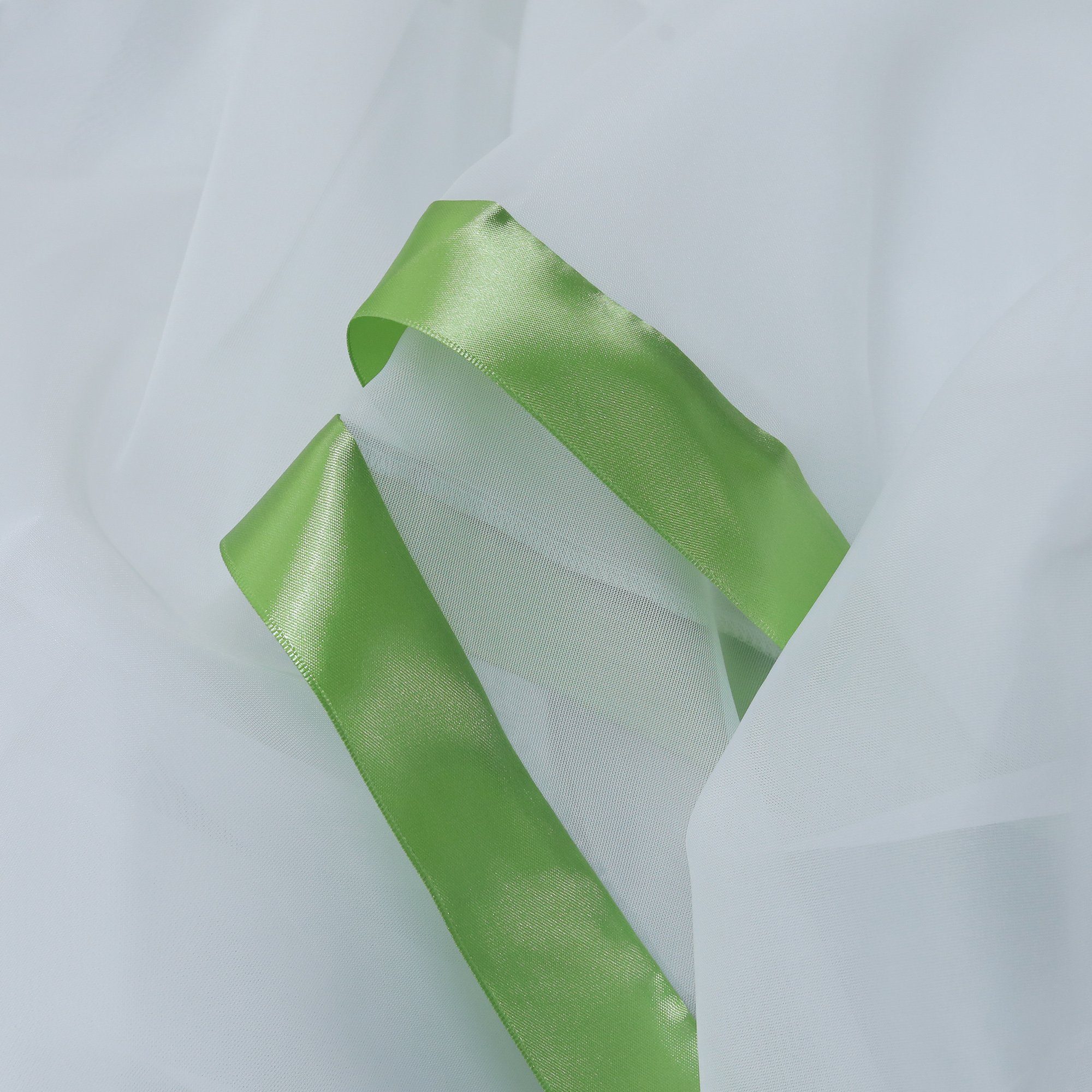 Scheibengardine, Joyswahl, Kräuselband, Store, Küche Bistrogardinen, Mit Satinband Voile