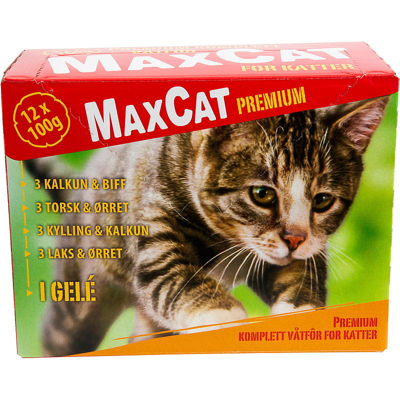 MaxCat Kattemat 12x100 g multi, MaxCat