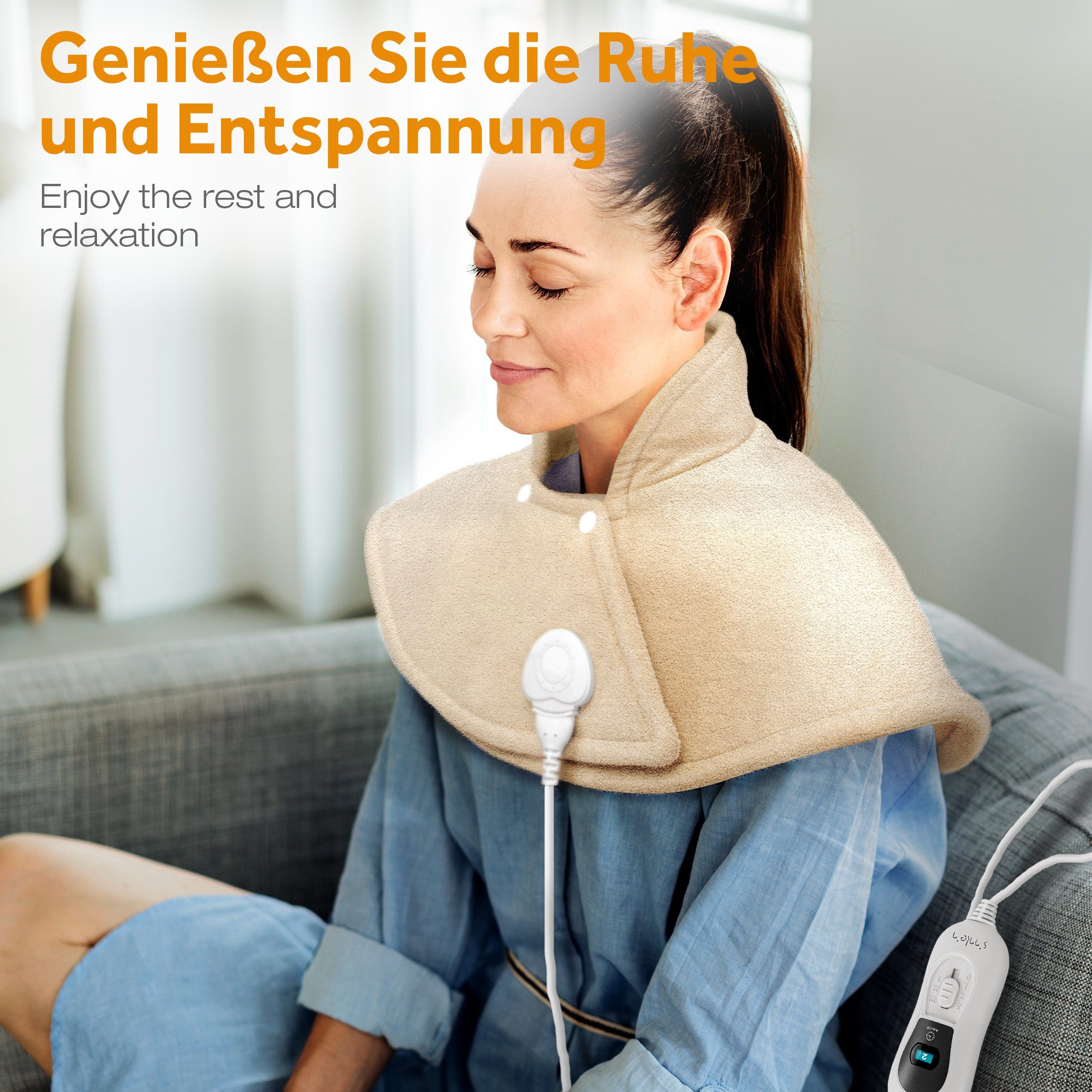 sinnlein Heizkissen sinnlein Heizkissen elektrisch Wärmekissen Nacken, Schulter, Nacken und Rücken, 3 Temperaturstufen & Abschaltautomatik