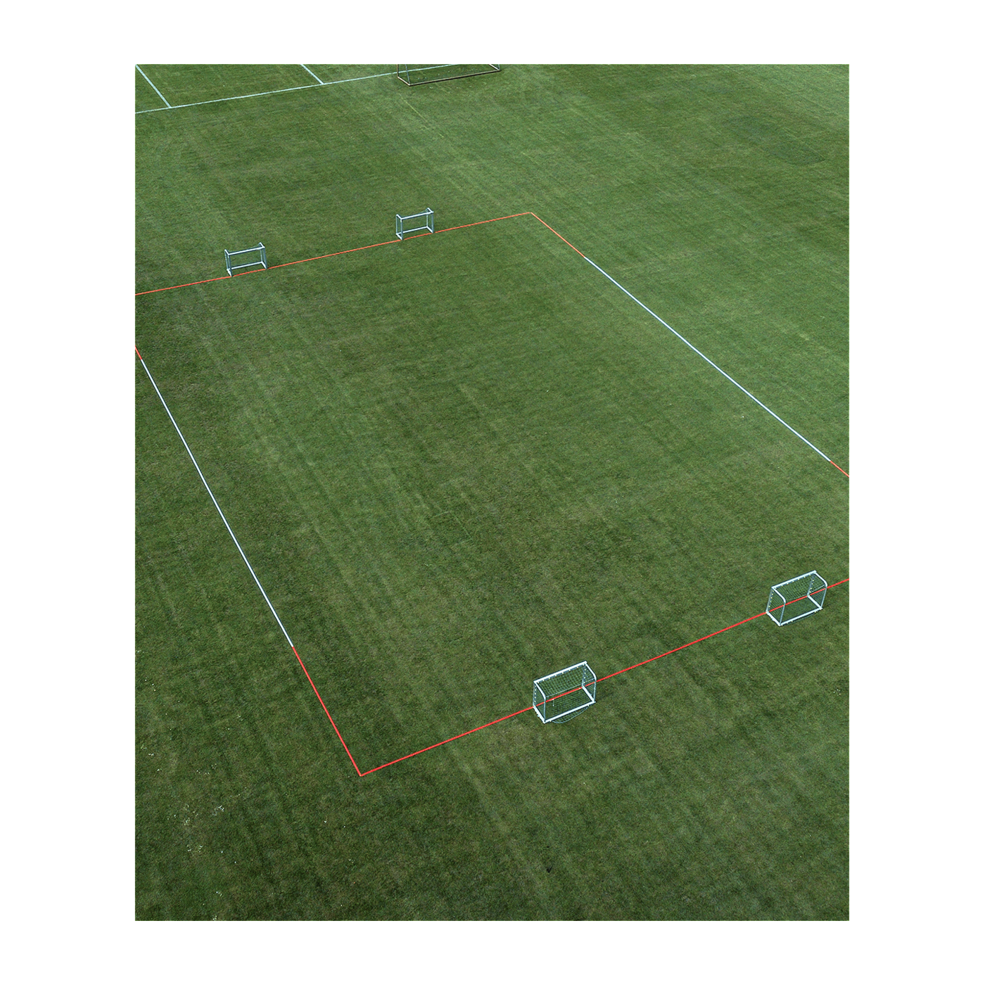 Cawila ACADEMY Spielfeldmarkierung 25x20m | Rot-Weiss | FUNINO Markierungsgurte