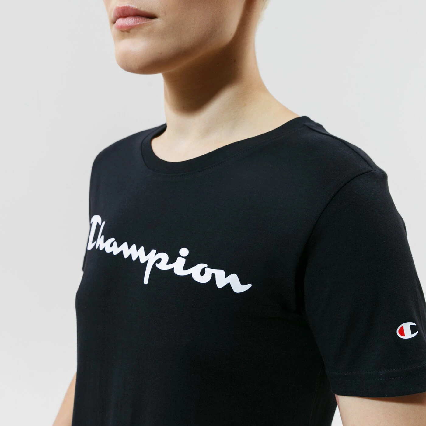 CHAMPION T-SHIRT CREWNECK T-SHIRT Schwarz