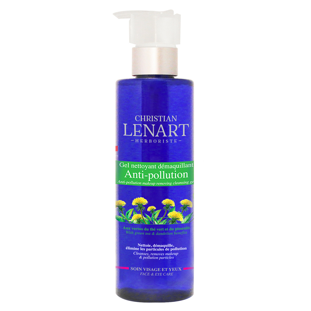 christian lénart Gel nettoyant anti-pollution au Thé vert et Pissenlit Gel nettoyant