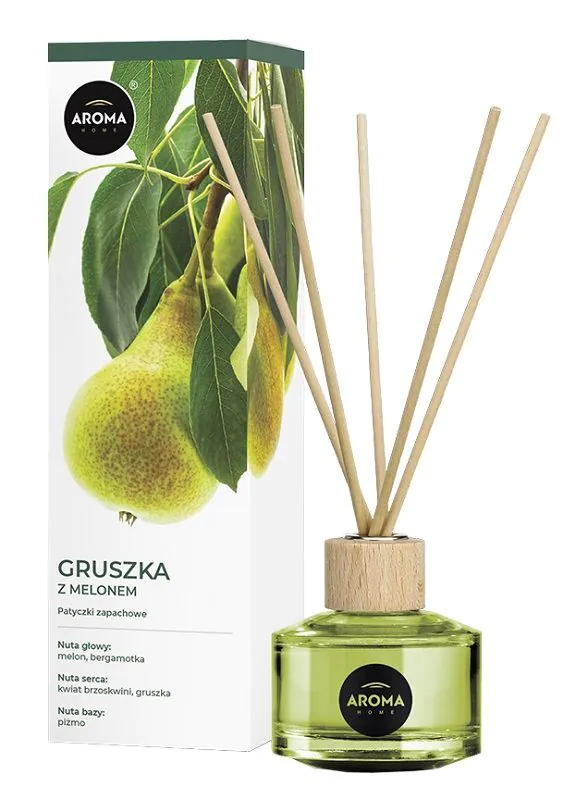 Αρωματικά στικ Aroma Home Sticks με άρωμα αχλαδιού και πεπονιού