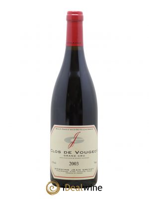 Clos de Vougeot Grand Cru Jean Grivot  2003 - Lot de 1 Bouteille