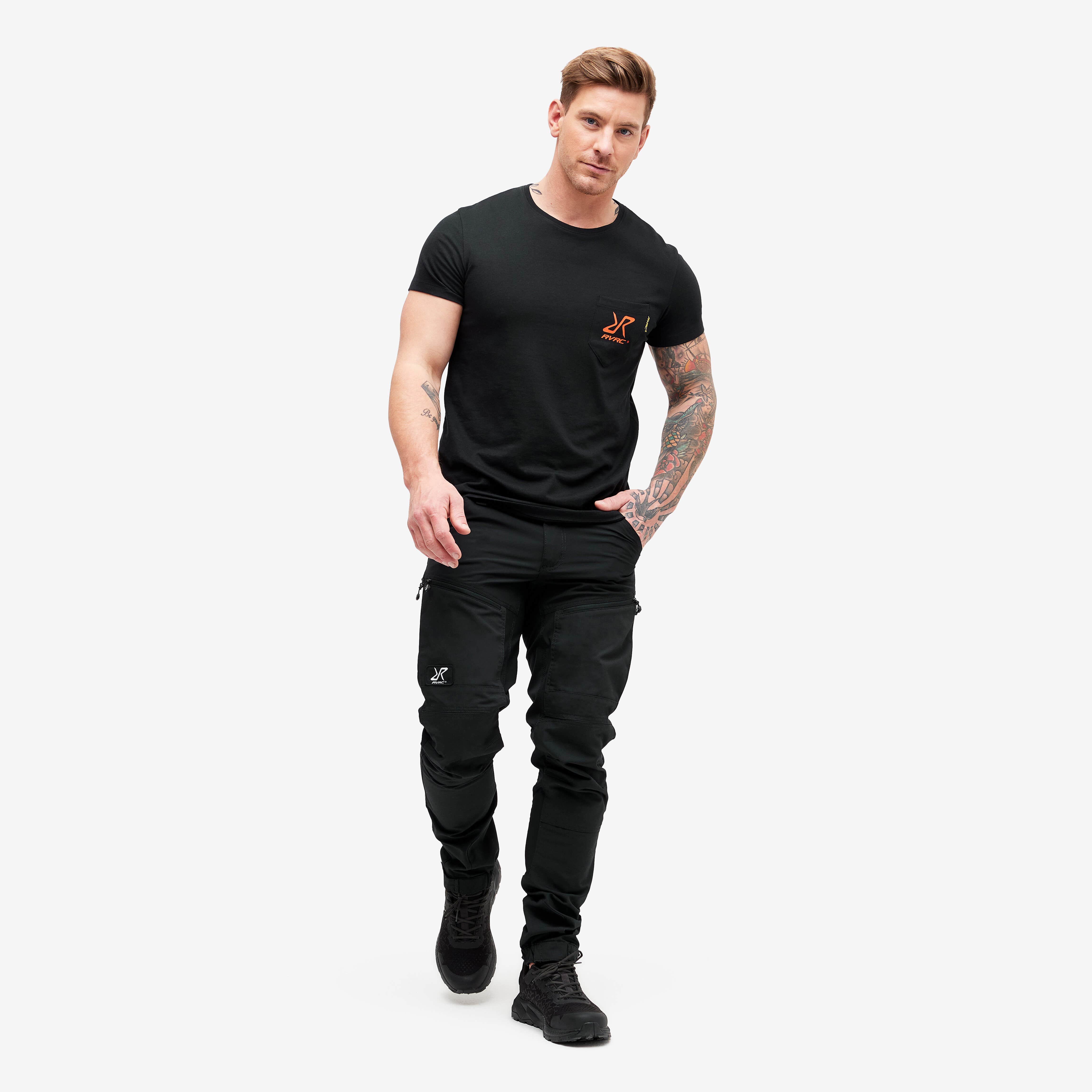 Fat Graphic Tee Homme Black/Flame