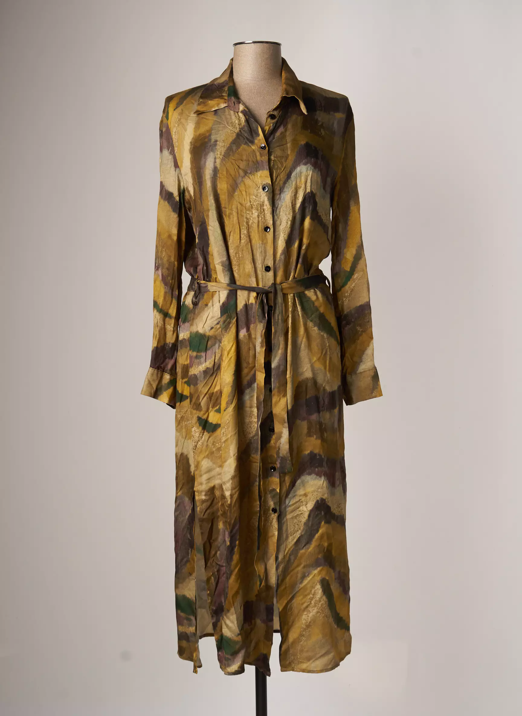 Please Robes Longues Femme couleur vert