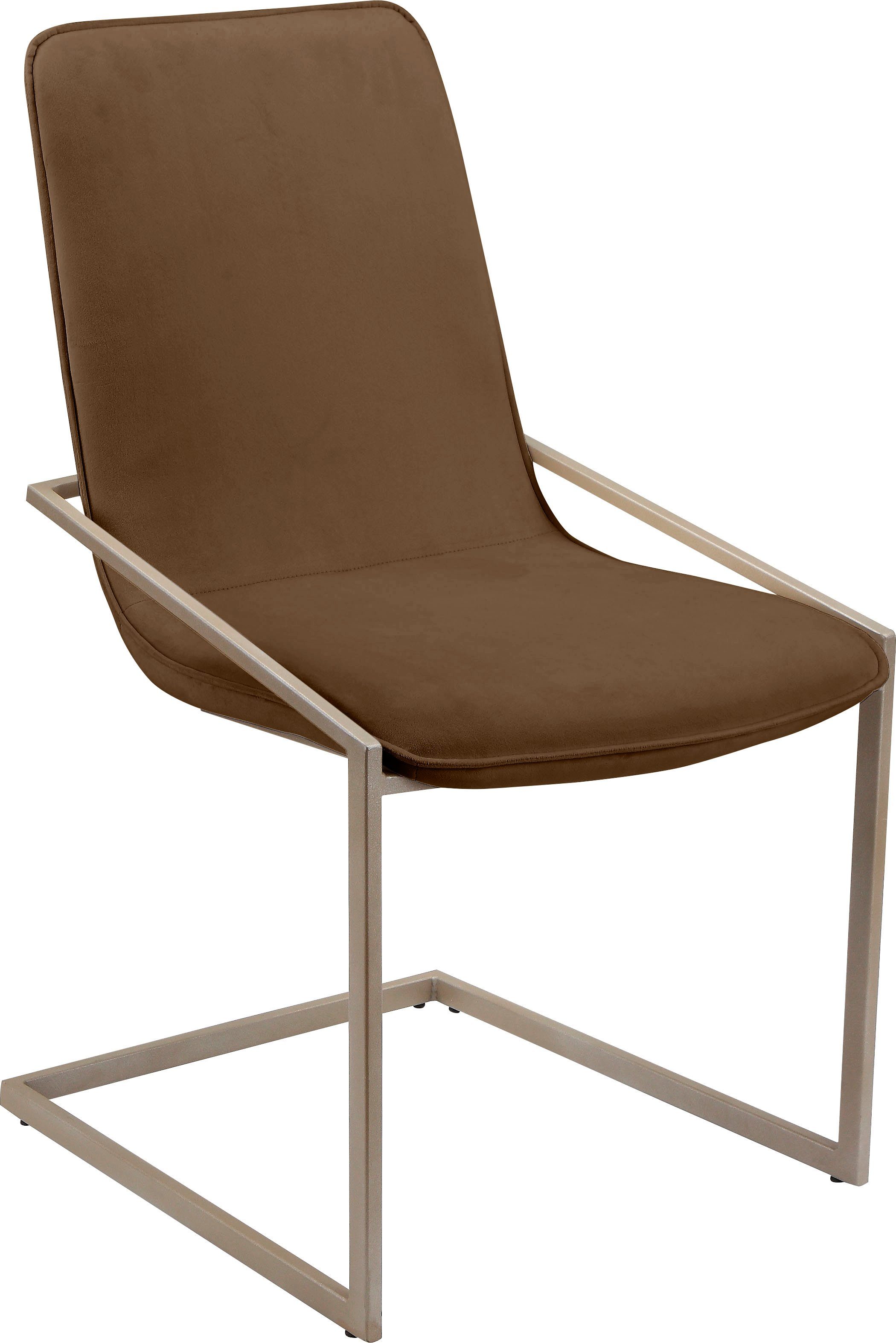 INOSIGN Freischwinger Vigga (Set, 2 St), mit weichen Samtvelours Bezug, in unterschiedlichen Farbvarianten