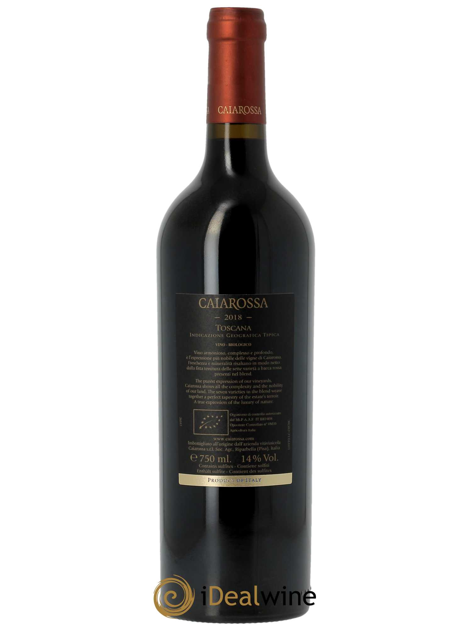 Toscana IGT Caiarossa (CBO à partir de 6 bts) 2018 - Lot de 1 Bouteille