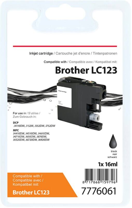 Viking LC123BK Kompatibel Brother Tintenpatrone Schwarz