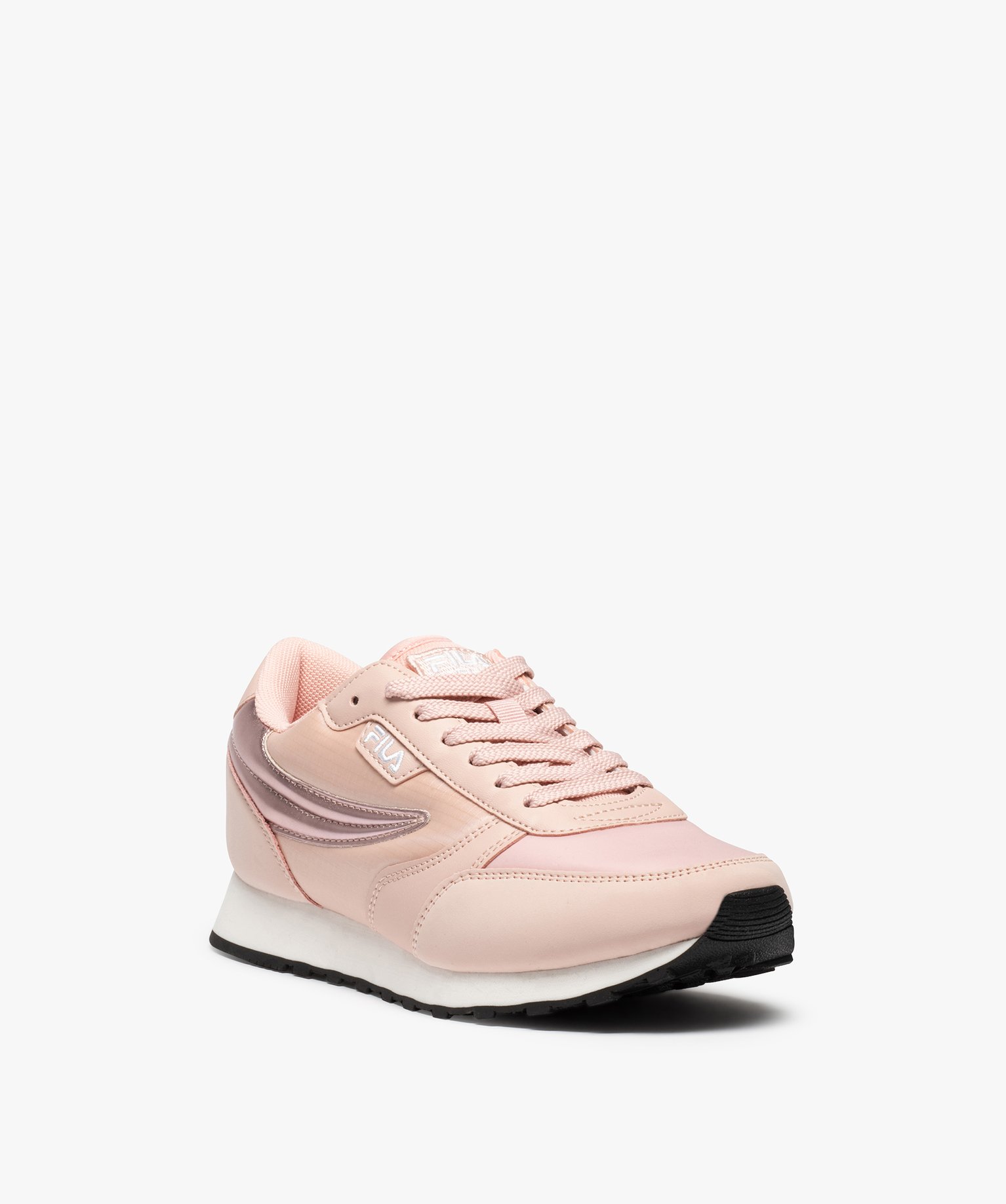 Baskets femme à lacets avec empiècement brillant- Fila Orb... orange | GEMO