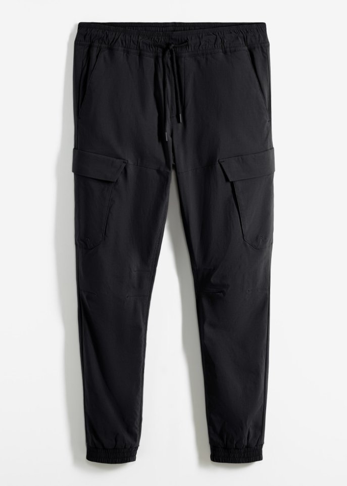 Regular Fit Schlupf-Thermohose mit Cargotaschen, Straight