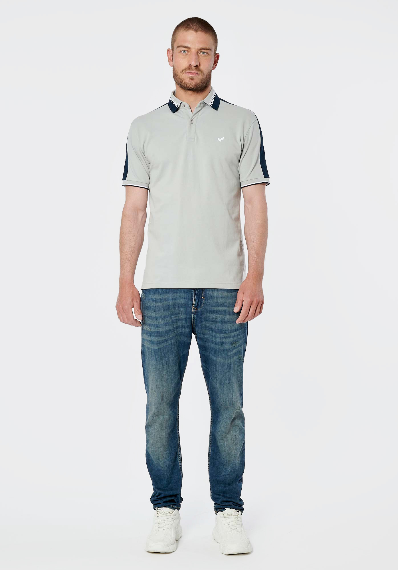 RIO    Polo gris homme