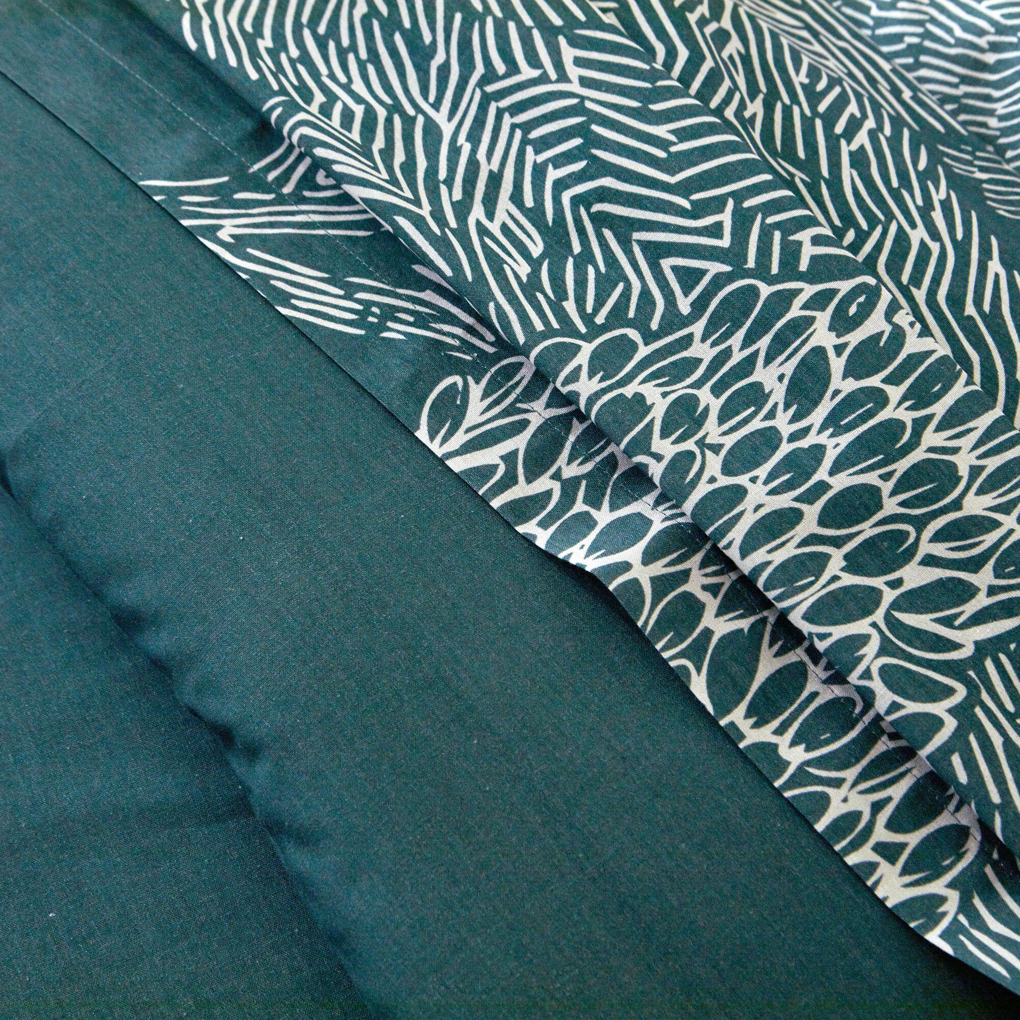 Linge de lit Gaelle en coton imprimé