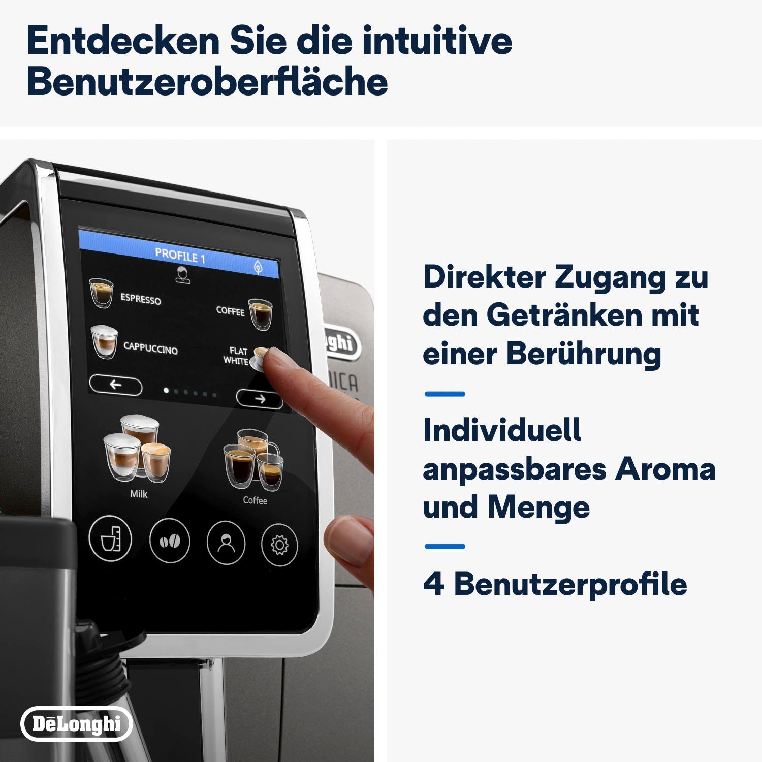 De'Longhi Kaffeevollautomat Dinamica Plus ECAM 380.95.TB