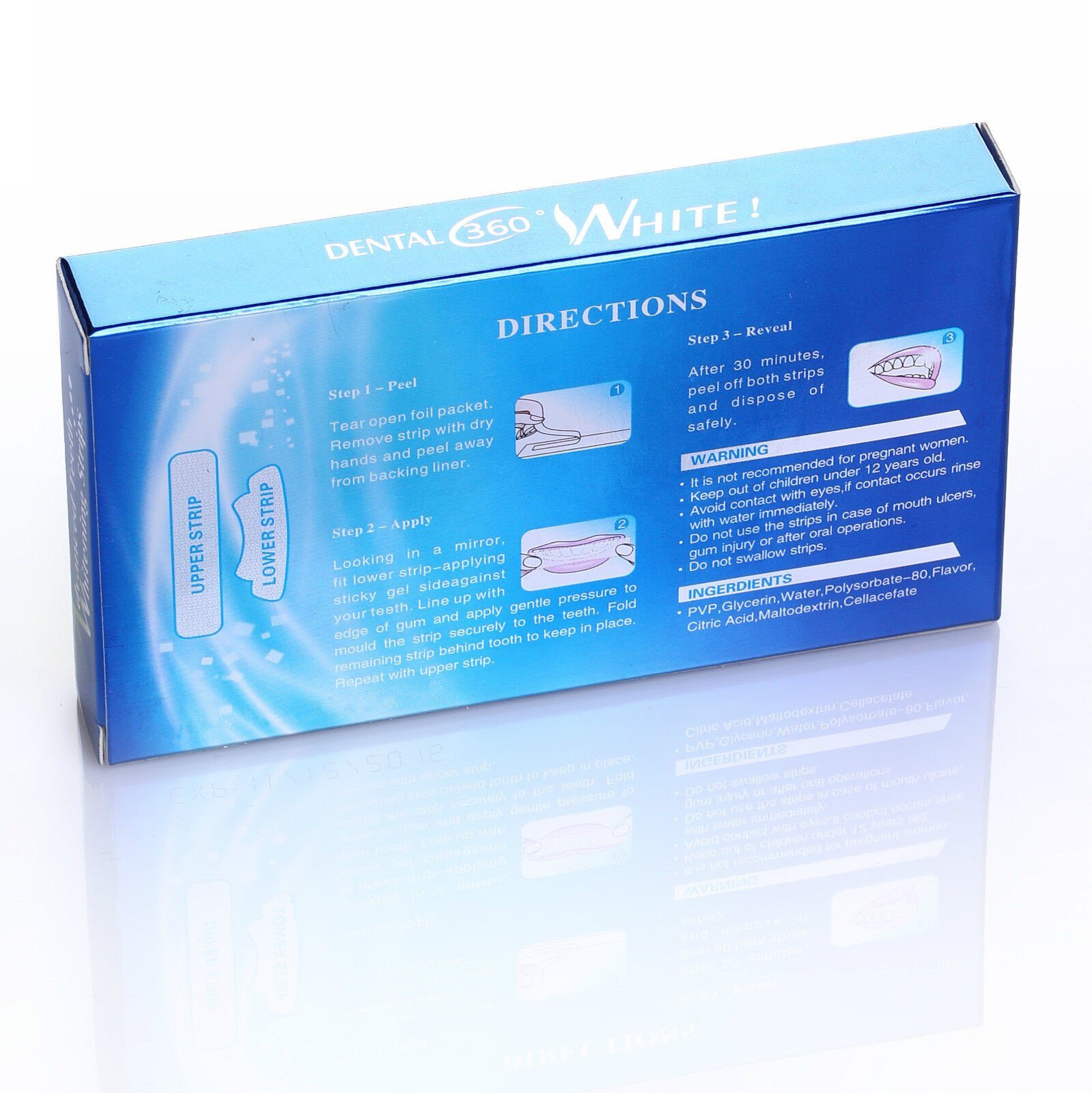 Olotos Zahnbleaching-Paste Zahnweiß Zahnaufhellung Streifen Whitestrips Weiss Zähne Bleaching