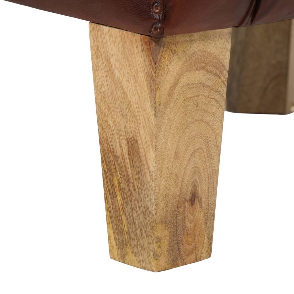 vidaXL Sessel Clubsessel Braun Echtleder (1-St)