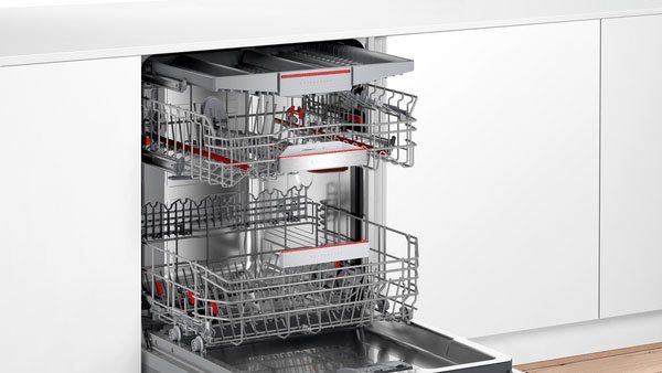 BOSCH vollintegrierbarer Geschirrspüler Serie 6, SMD6ECX57E, 14 Maßgedecke