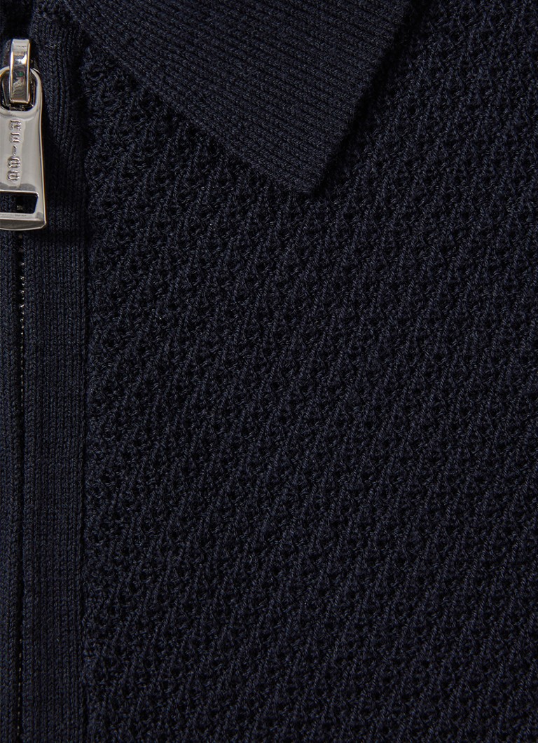 Reiss Ivor textured polo shirt