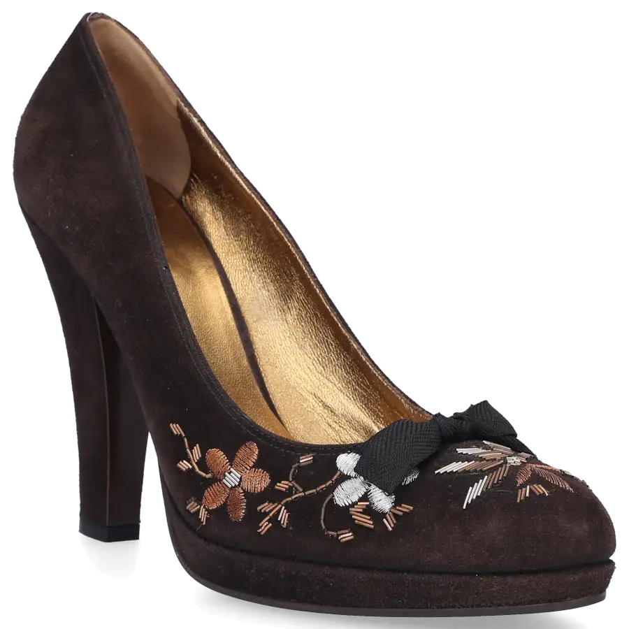 Miu Miu - High Heels Pumps Veloursleder - braun